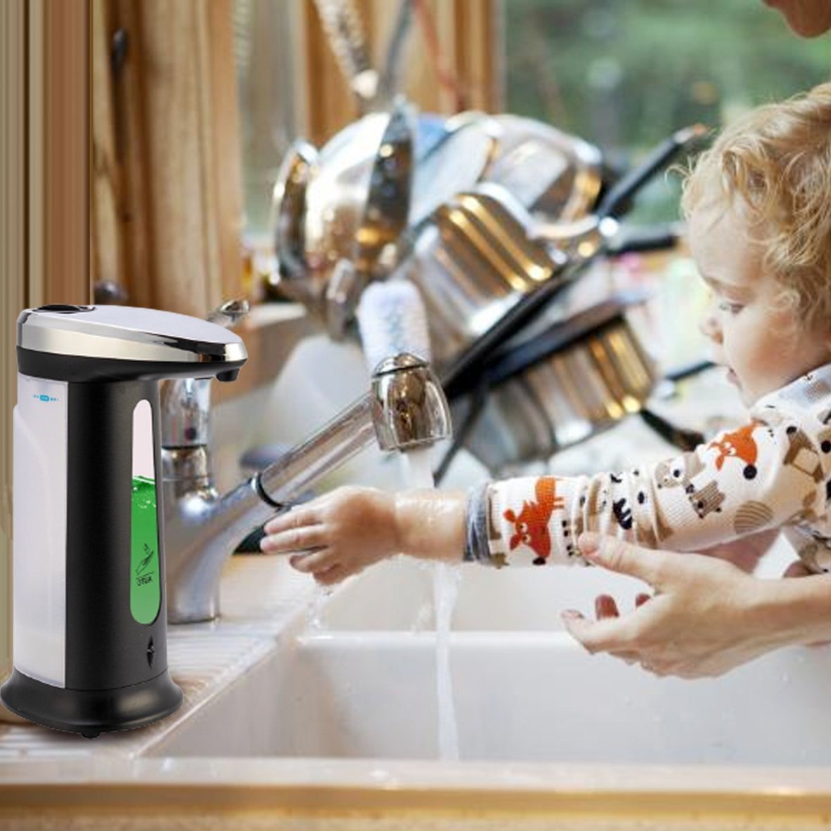 Dispensador Automático de Jabón con Sensor Infrarrojo