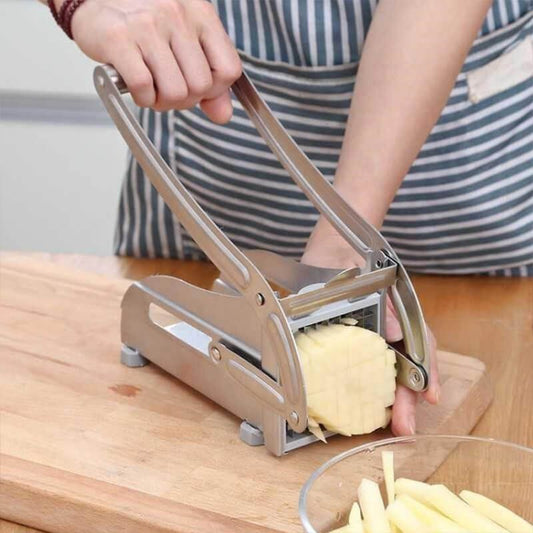 Cortador de Papas Fritas Profesional 2 en 1 – Papas, verduras y más al toque