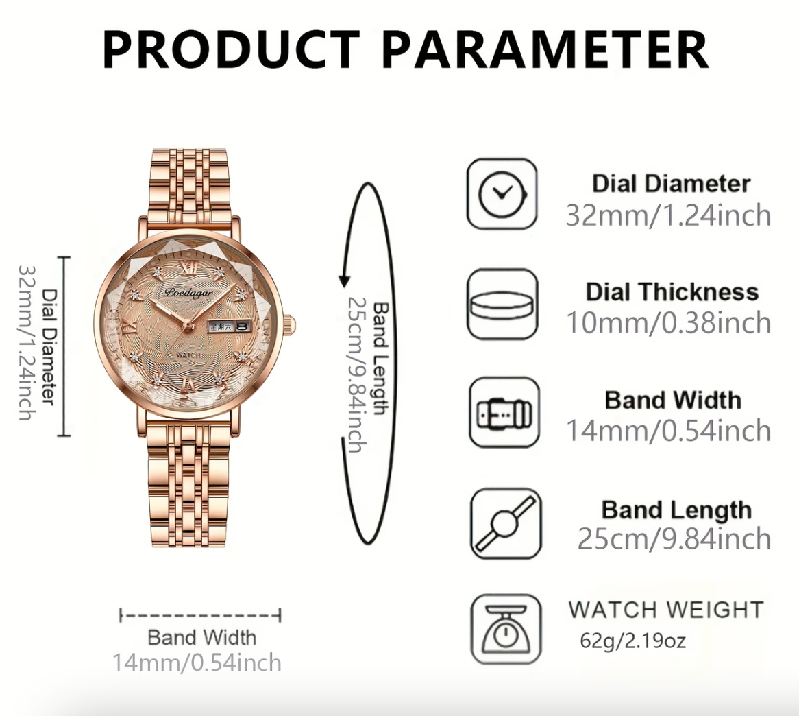 Reloj de Lujo Poegadar 312 – Elegancia que Marca Tiempo